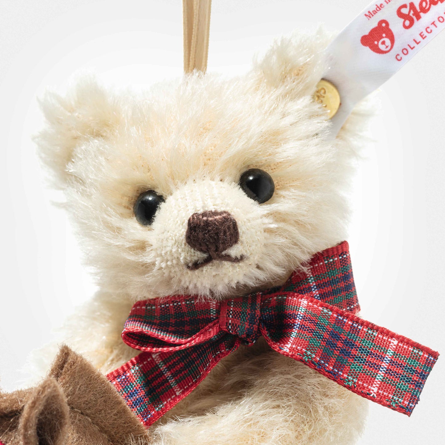 Steiff 007651 Teddybär Ornament auf Steckenpferd limitiert 2000 11 cm