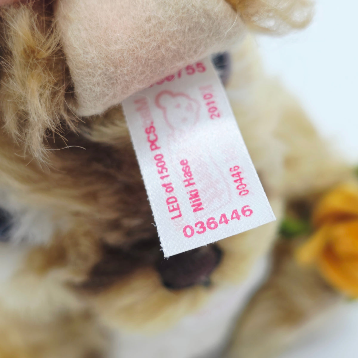 Steiff 036446 Niki Hase limitiert 1500 aus 2010 26cm Mohair