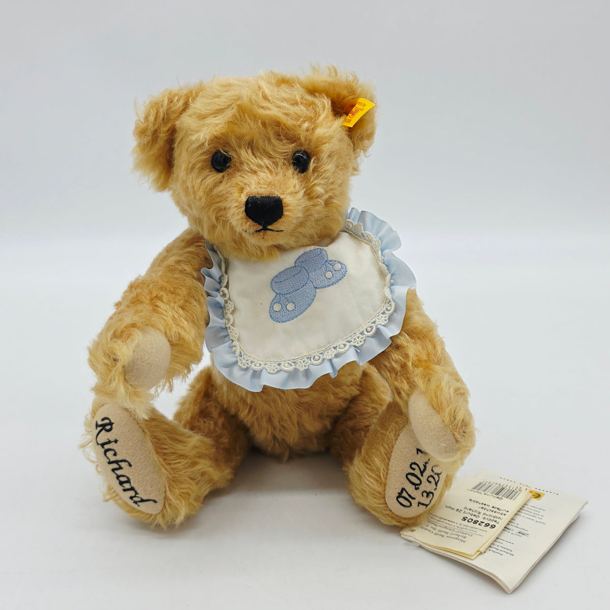 Steiff 662805 Teddybär Richard Geburt 29 cm Mohair