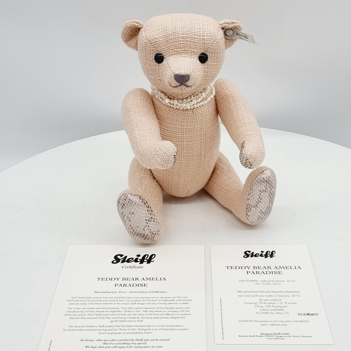 Steiff 034886 Amelia Paradise Teddybär 32 cm limitiert Jahr 2013