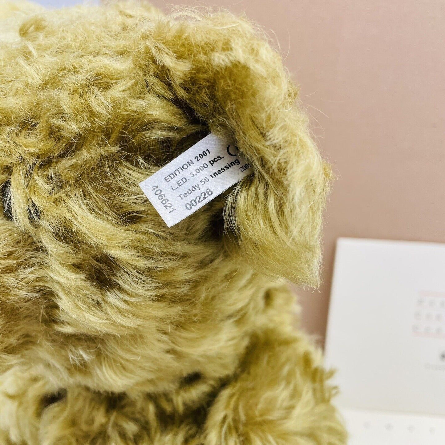 Steiff Teddybär mit Wärmflasche 406621 limitiert 3000 aus 2001 50cm Mohair