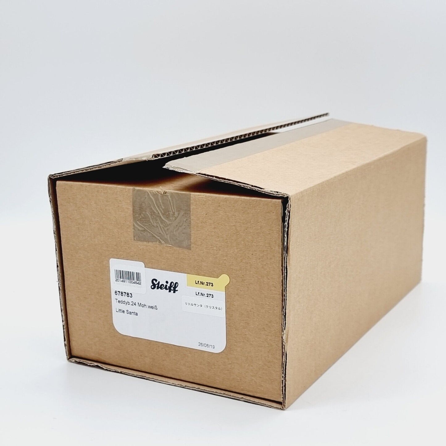 Steiff Teddybär Little Santa 2019 Crystal limitiert 1500 weiß 24 cm Mohair