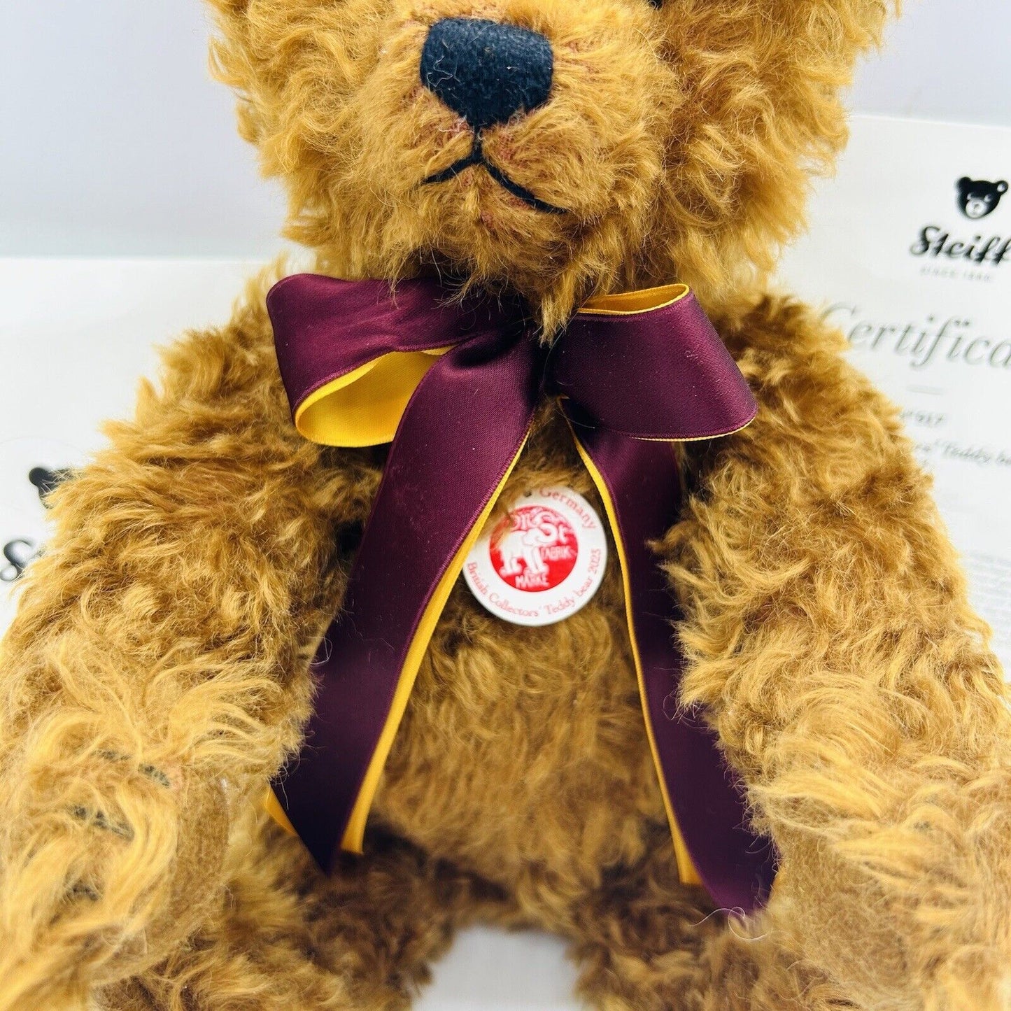 Steiff 691447 Teddybär British Collectors Bear 2023 limitiert 2000 34 cm Mohair