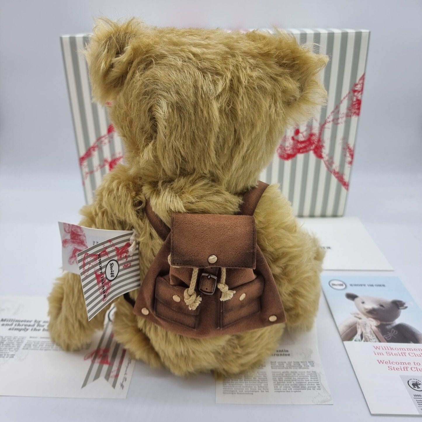 Steiff Scout the Backpack Bear 683770 42 cm Schulrucksack limitiert OVP