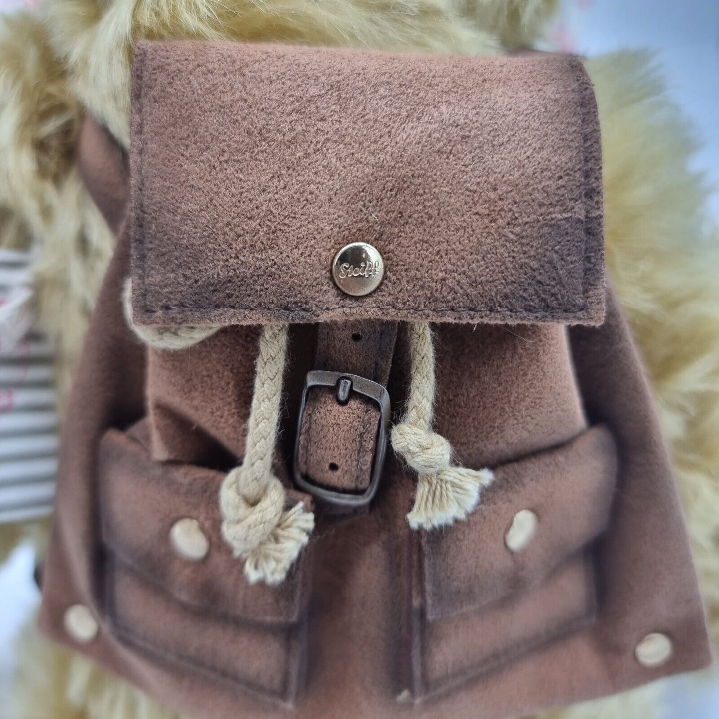 Steiff Scout the Backpack Bear 683770 42 cm Schulrucksack limitiert OVP