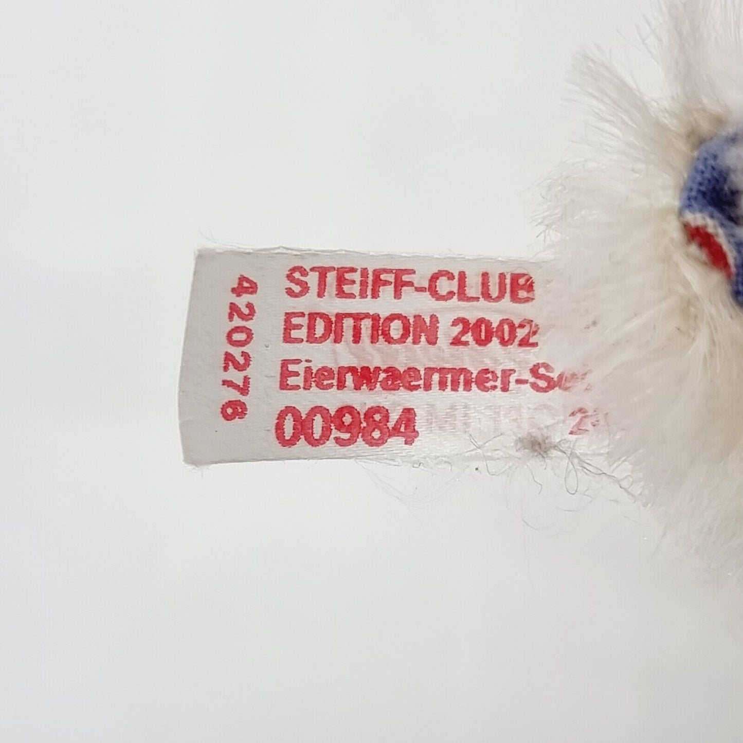 Steiff 420276 Eierwärmer-Set Hase und Lamm 12 cm Club Edition 2002 mit OVP