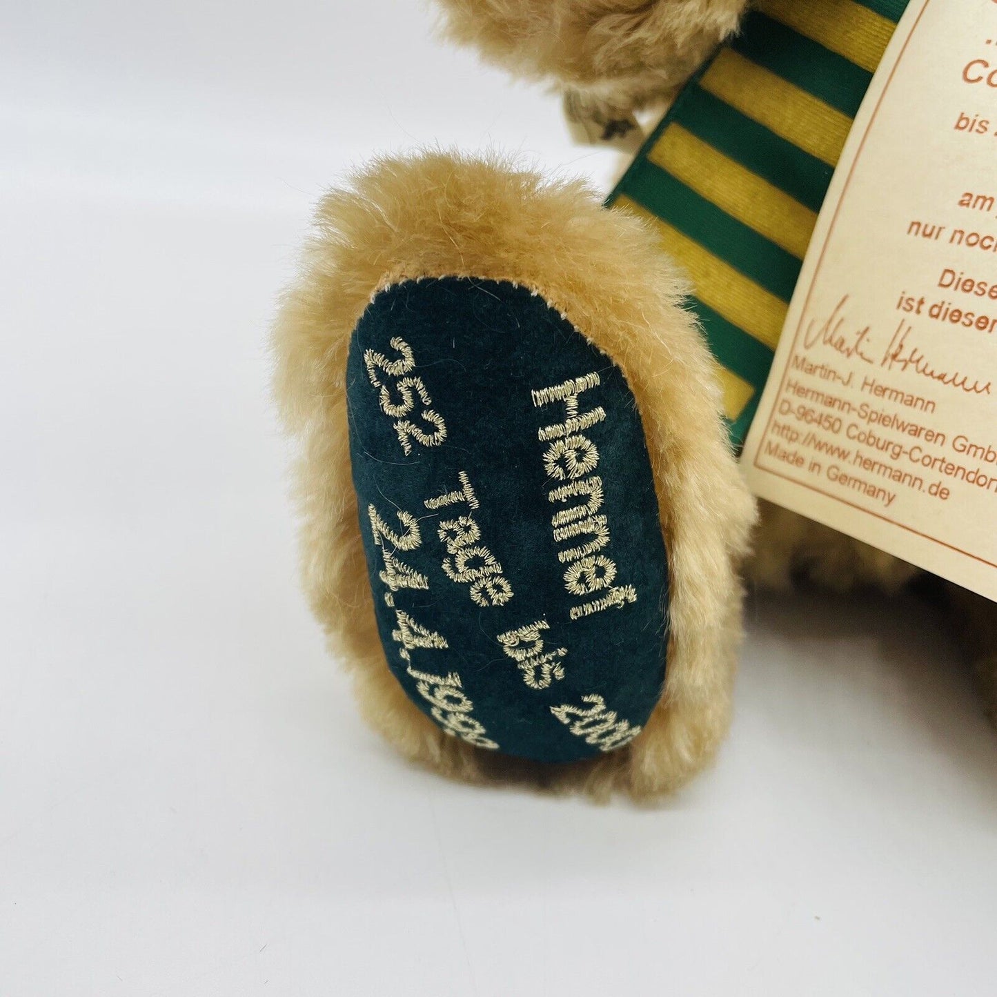 Hermann Coburg Count-down Teddybär Hennef 2000 limitiert auf 252 Tage