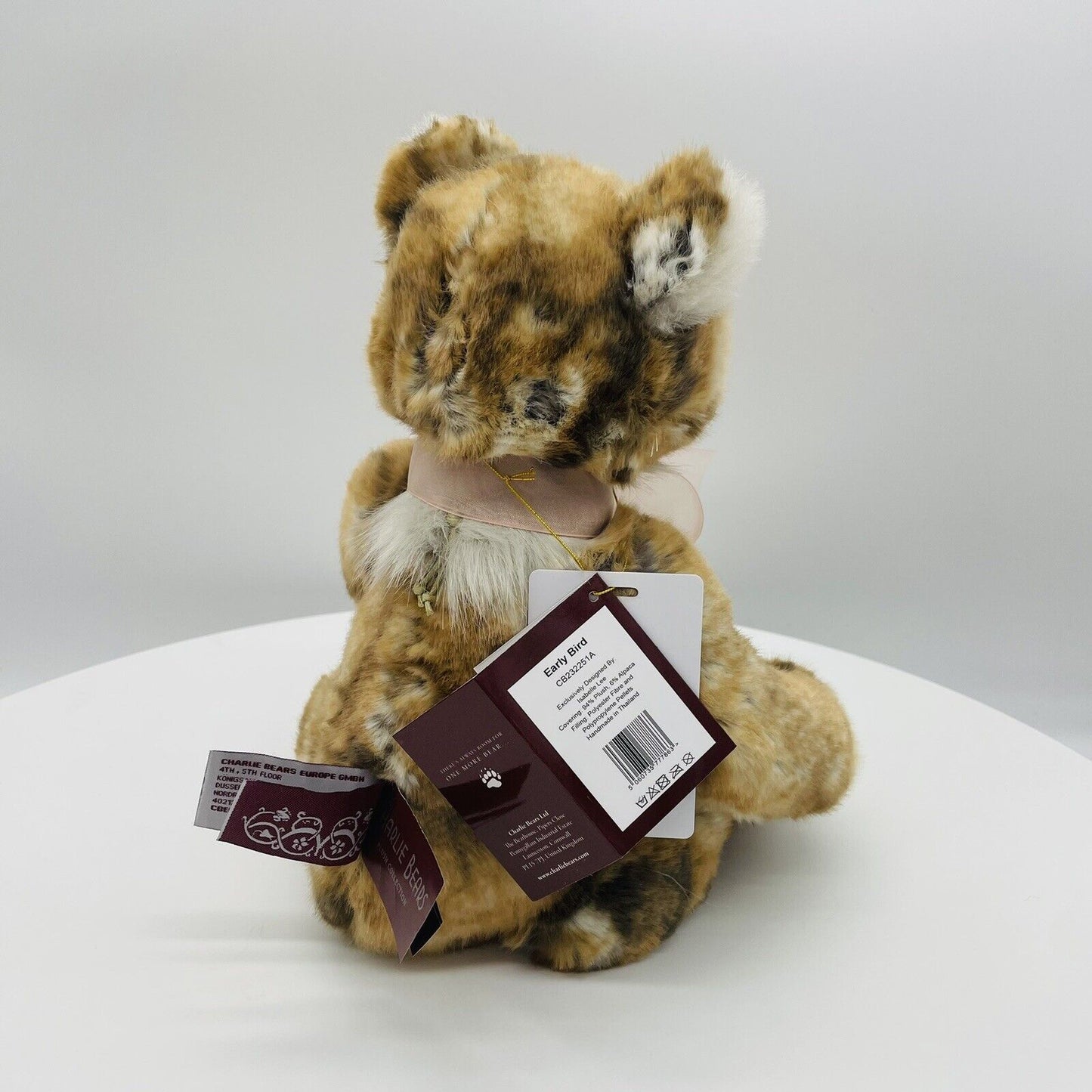 Charlie Bears Plumo Tedddybär Early Bird CB232251A 36cm Plüsch/Alpaca