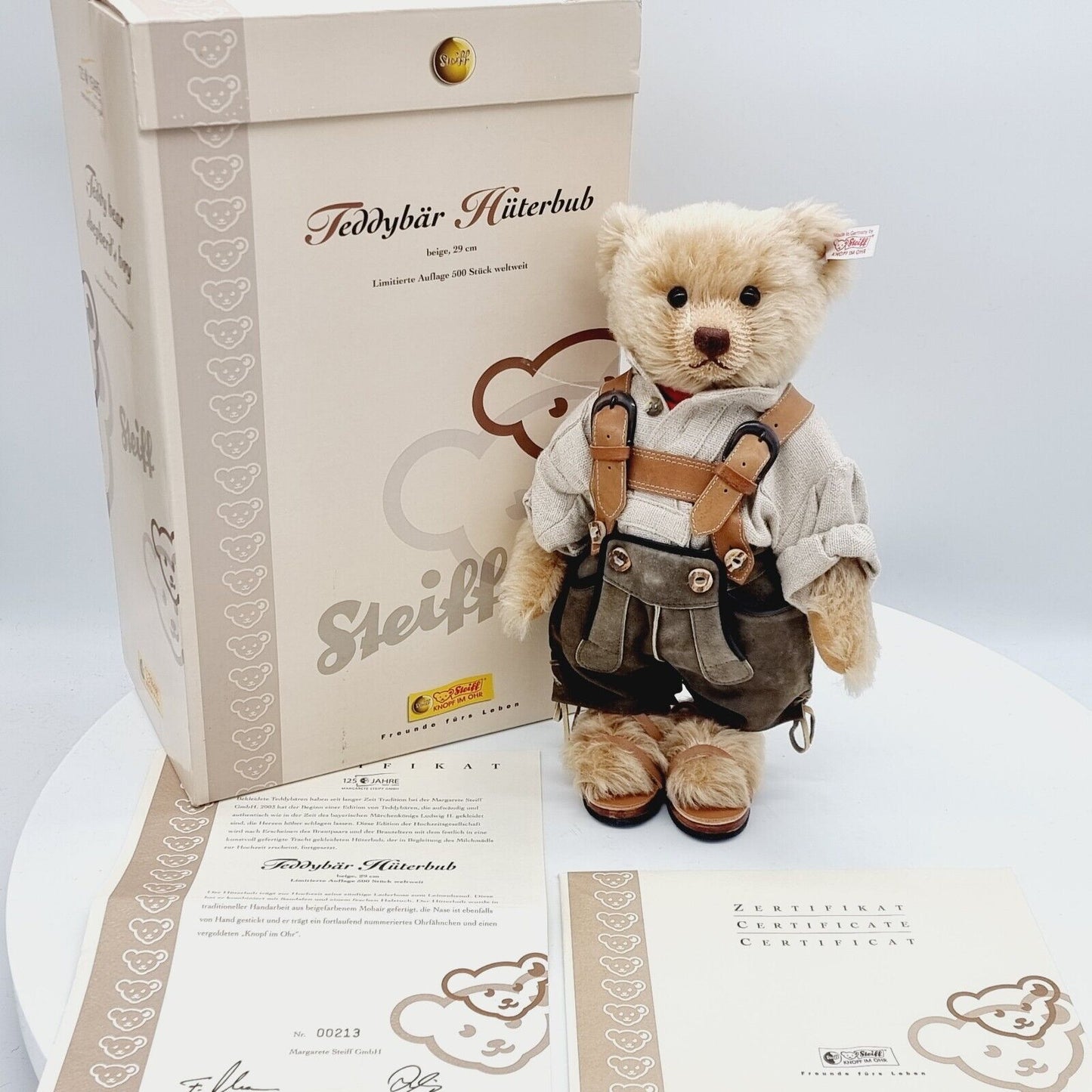 Steiff 038105 Teddybär Hüterbub aus der Hochzeitsgesellschaft limitiert 500