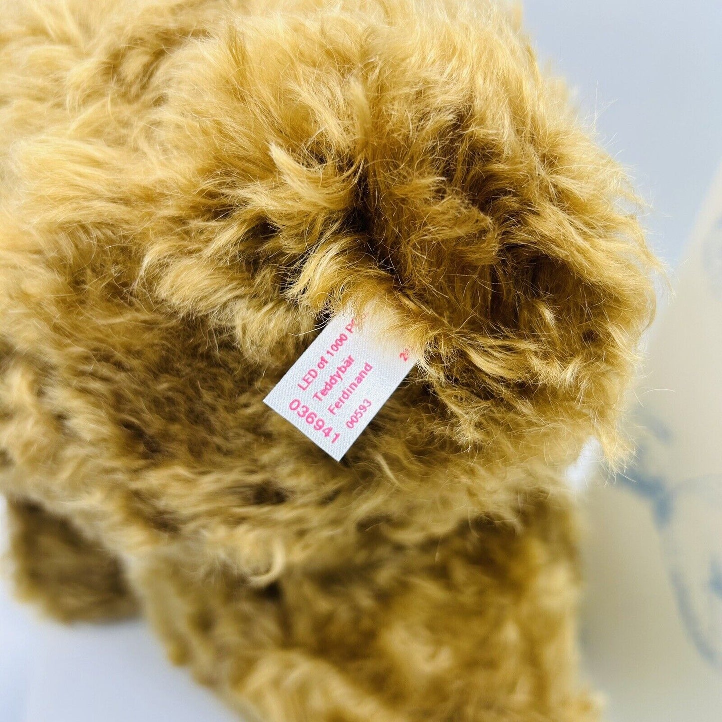 Steiff 036941 Teddybär Ferdinand limitiert 1000 aus 2011 62 cm Mohair