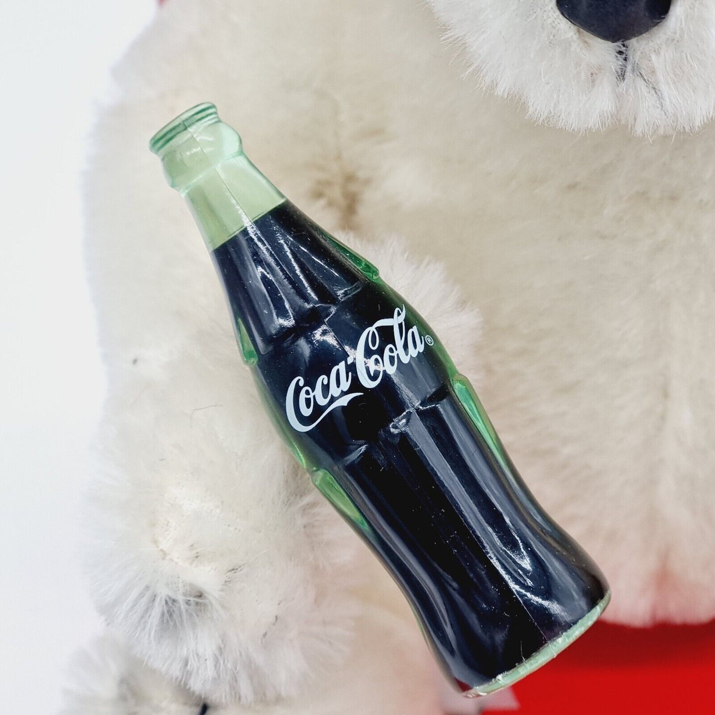 Steiff 666032 Coca-Cola Polar Bear Cub weiß mit roter OVP limitiert Jahr 2000