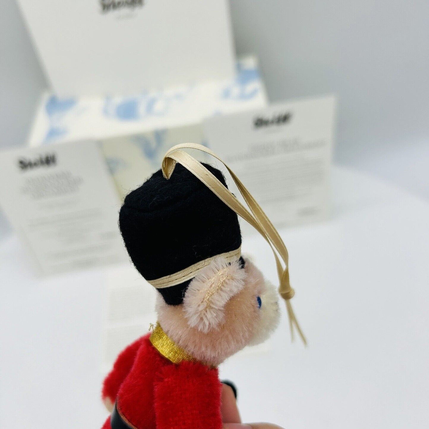 Steiff 034244 Ornament Teddybär Nussknacker limitiert 1500 aus 2014 12 cm Mohair