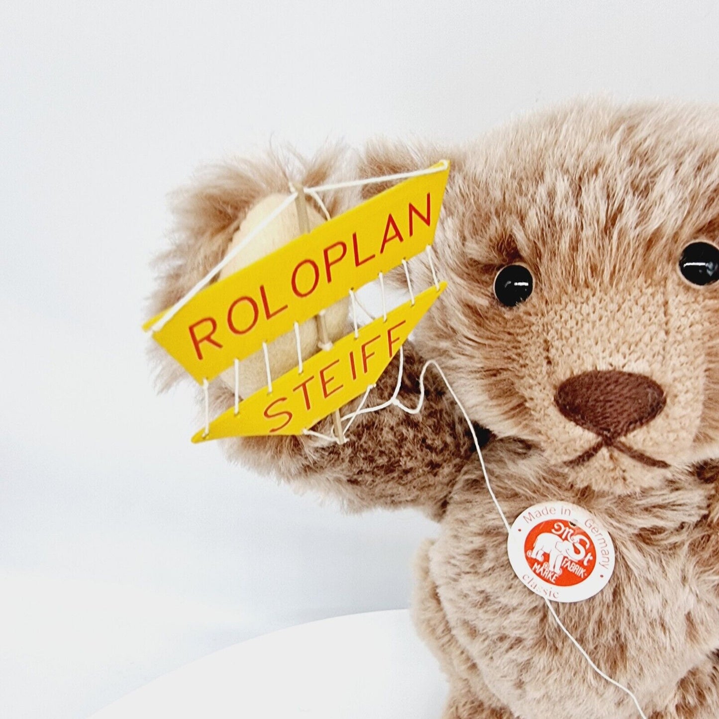 Nr. 70! Steiff 653452 Teddybär mit Roloplan limitiert 2000 aus 2005 30 cm Mohair