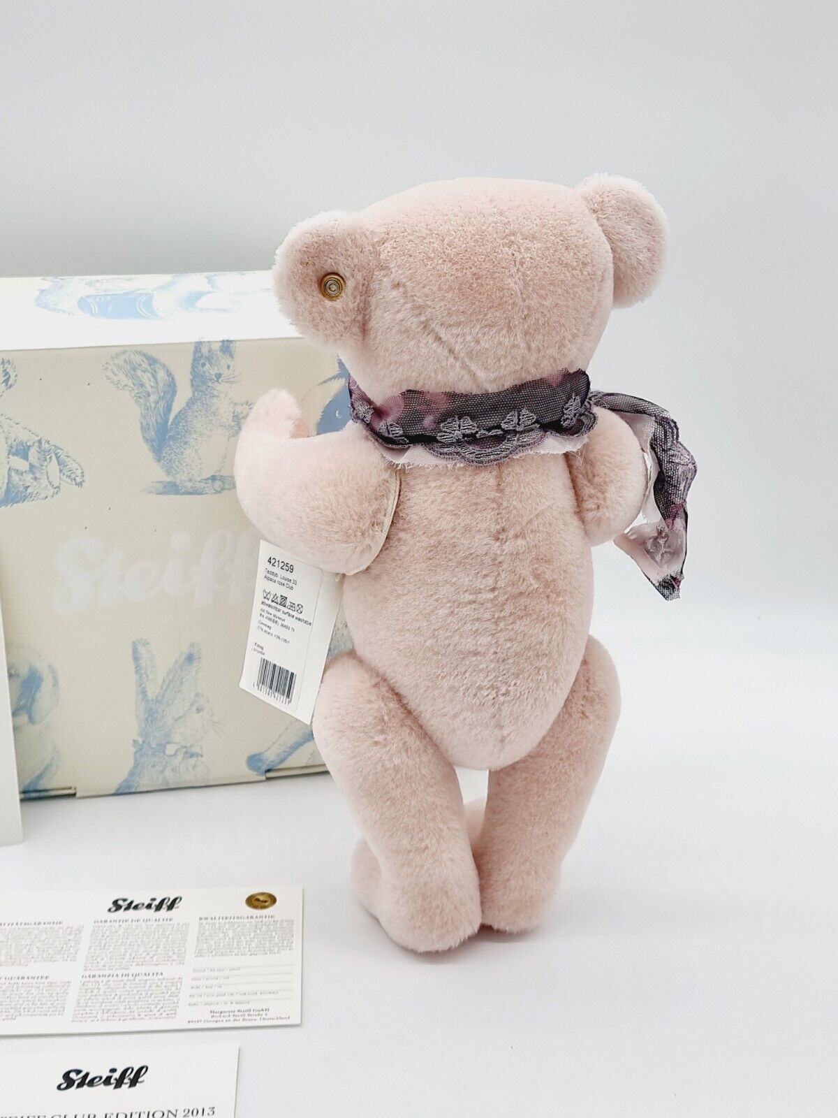 Steiff Collectors Teddybär Louise 421259 Club Edition 2013 rosa limitiert