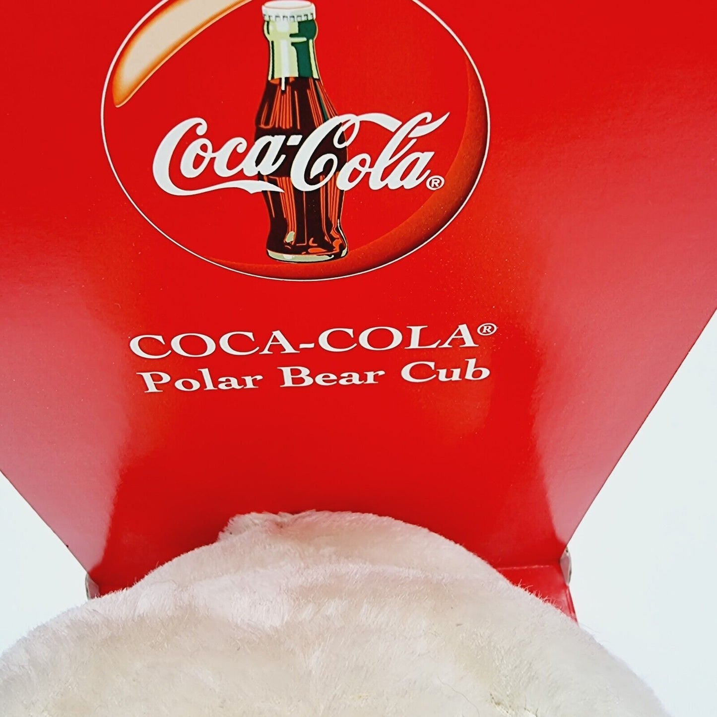 Steiff 666032 Coca-Cola Polar Bear Cub weiß mit roter OVP limitiert Jahr 2000
