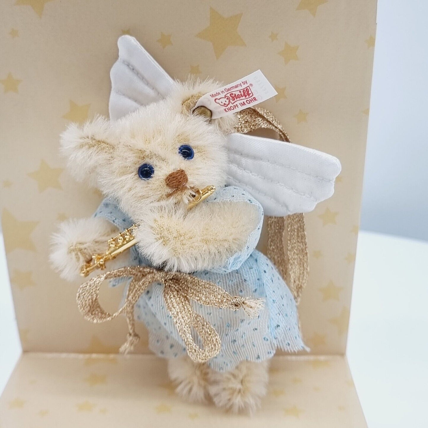 Steiff 037733 Engel mit Querflöte 11 cm limitiert 5000 Jahr 2004