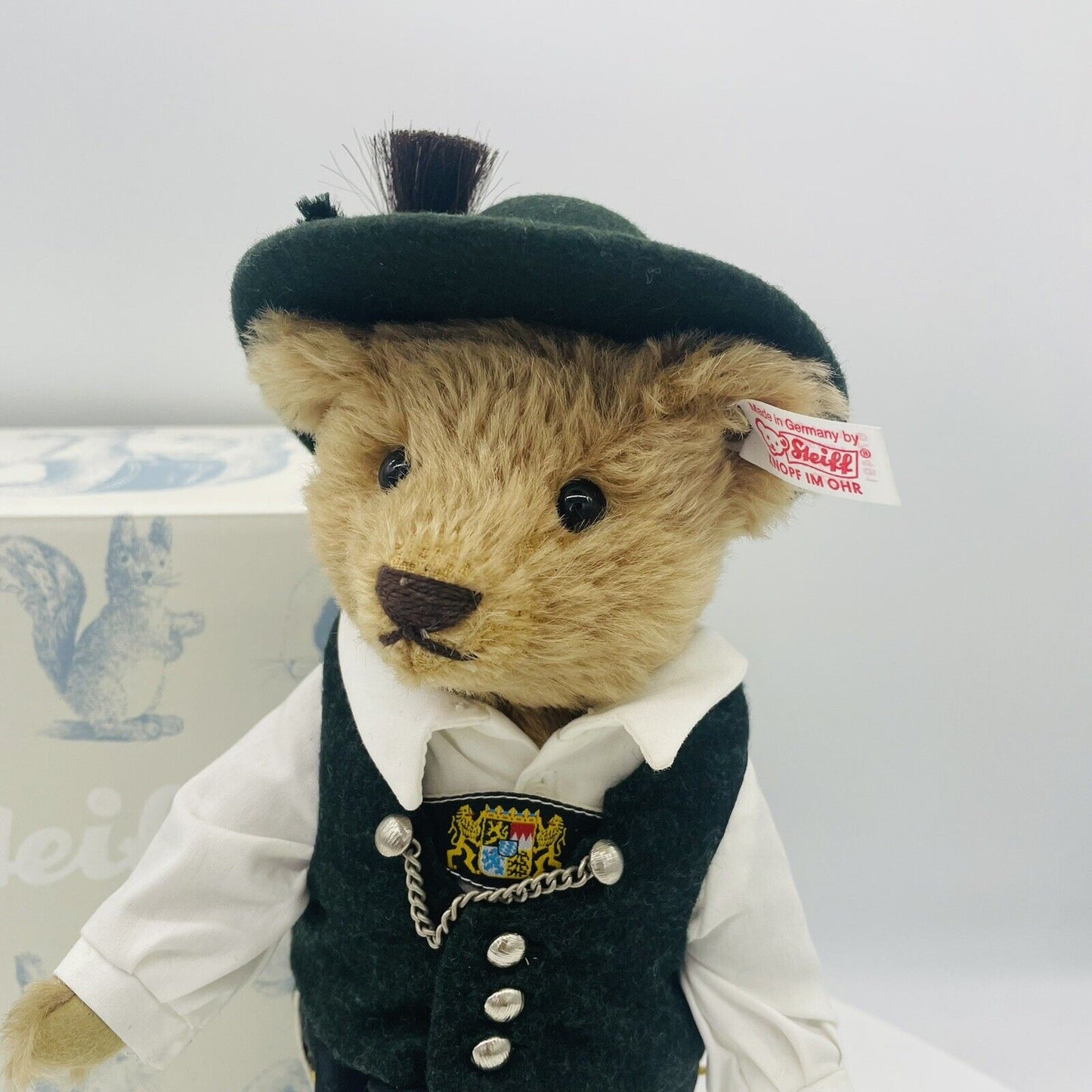 Steiff Teddybär Trachten Max 672491 limitiert 1500 23cm Mohair