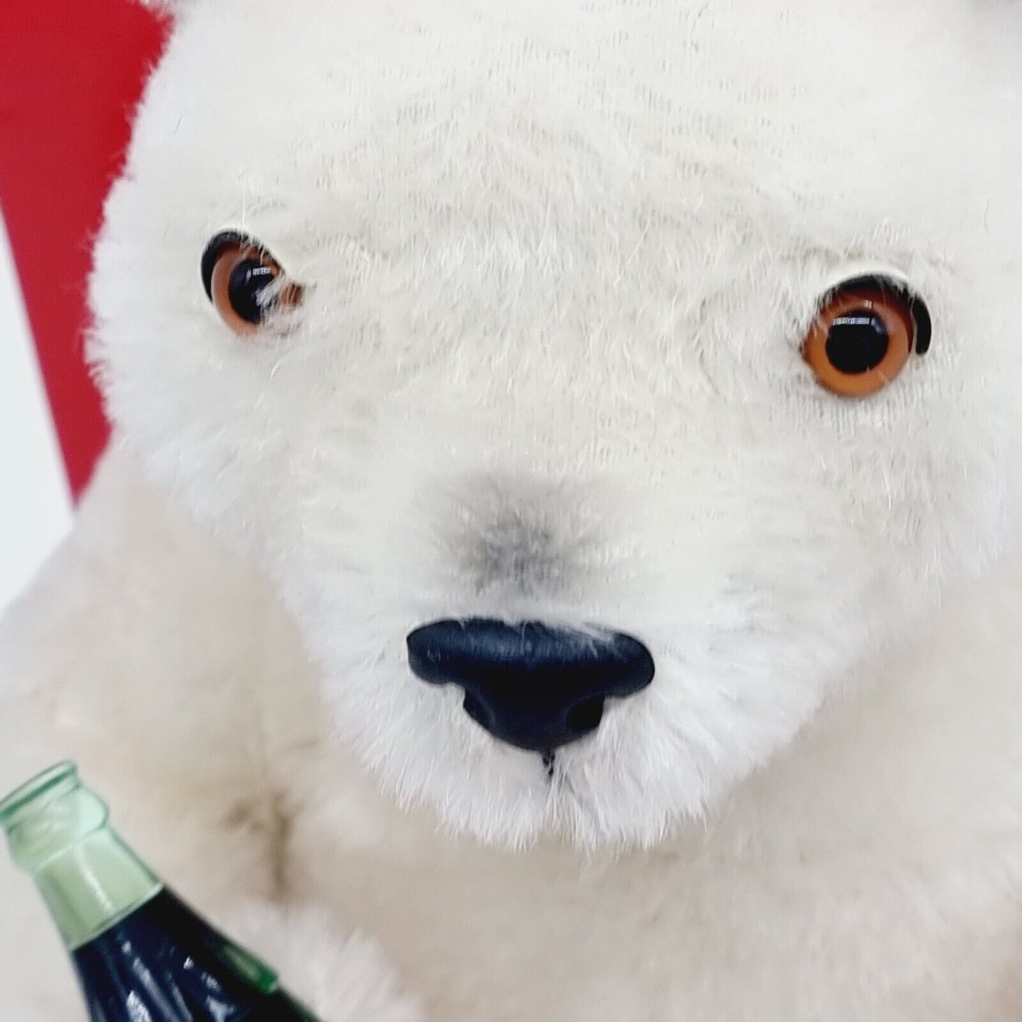 Steiff 666032 Coca-Cola Polar Bear Cub weiß mit roter OVP limitiert Jahr 2000