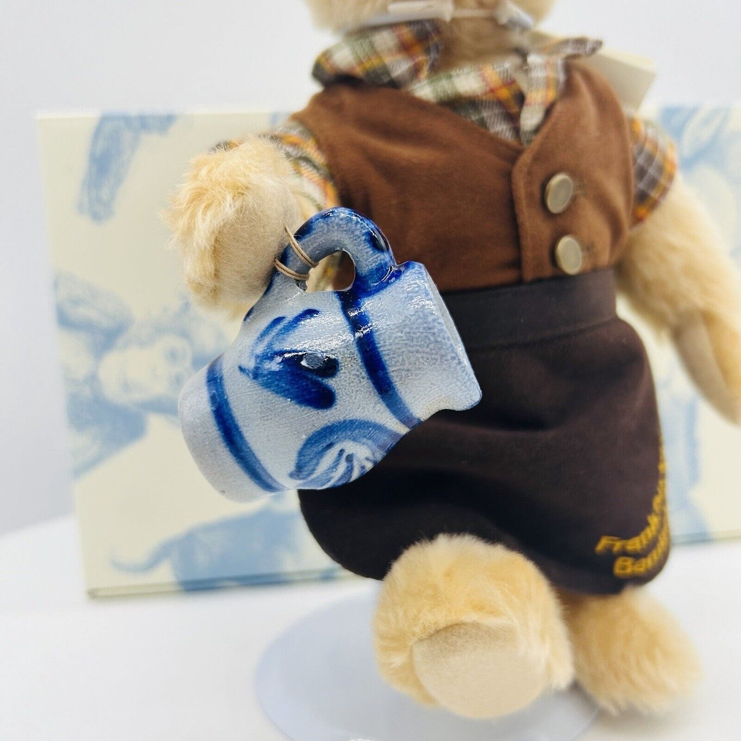Steiff 673436 Teddybär Äppelwoi Bembel-Bär limitiert 1500 26 cm Mohair