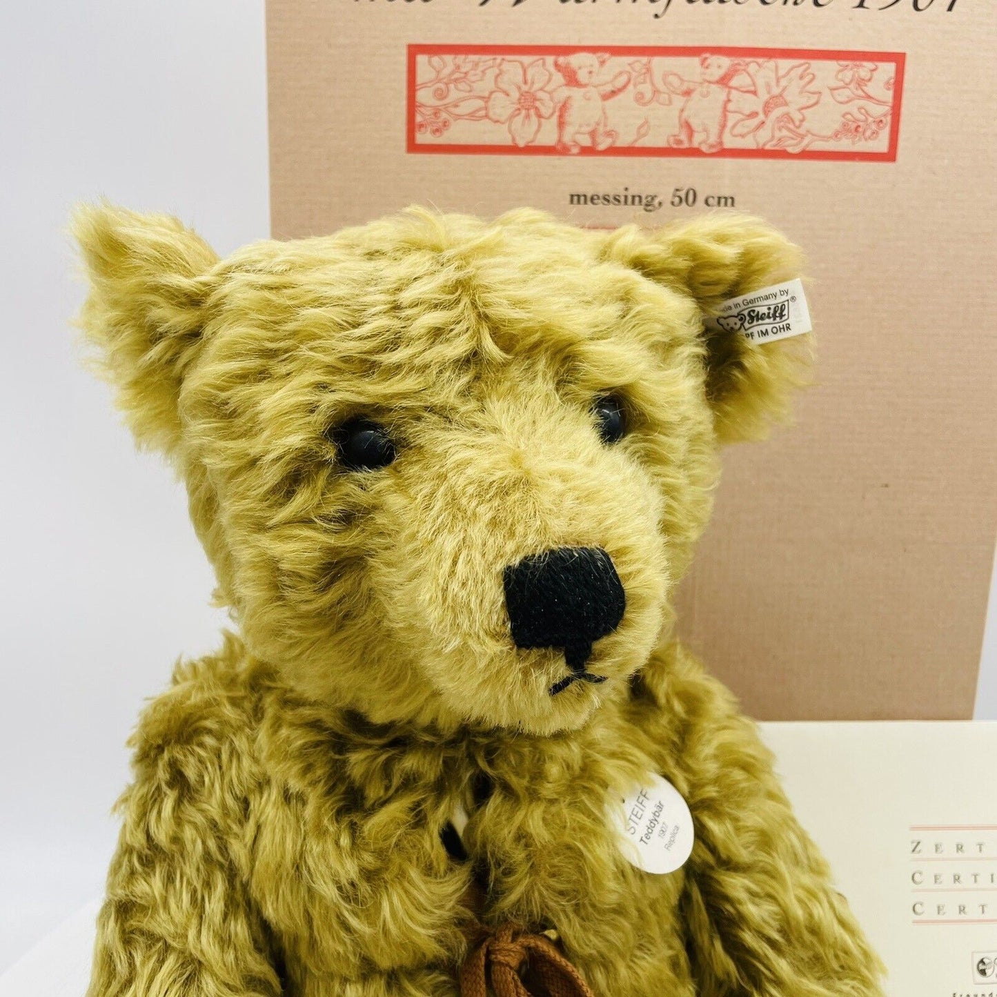 Steiff Teddybär mit Wärmflasche 406621 limitiert 3000 aus 2001 50cm Mohair