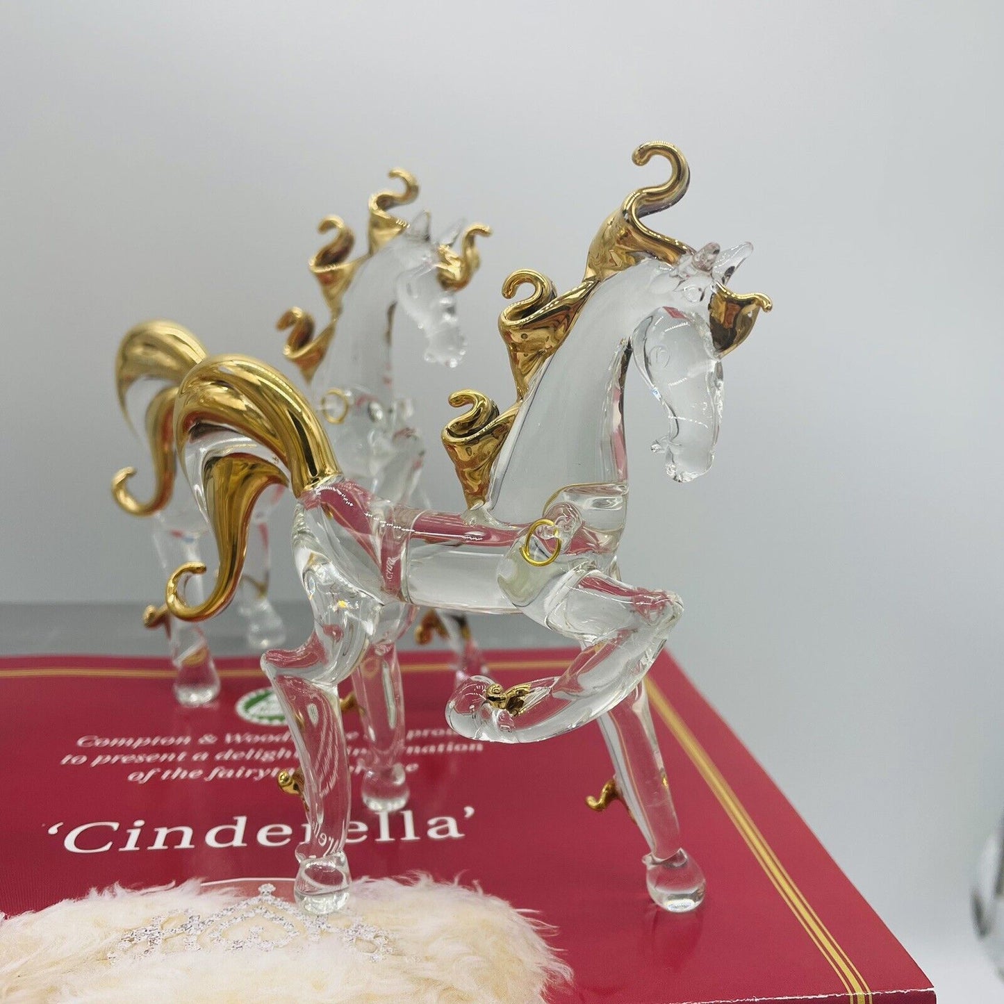Hermann Coburg Teddybär Cinderella Aschenputtel mit Kristallkutsche lim. 495