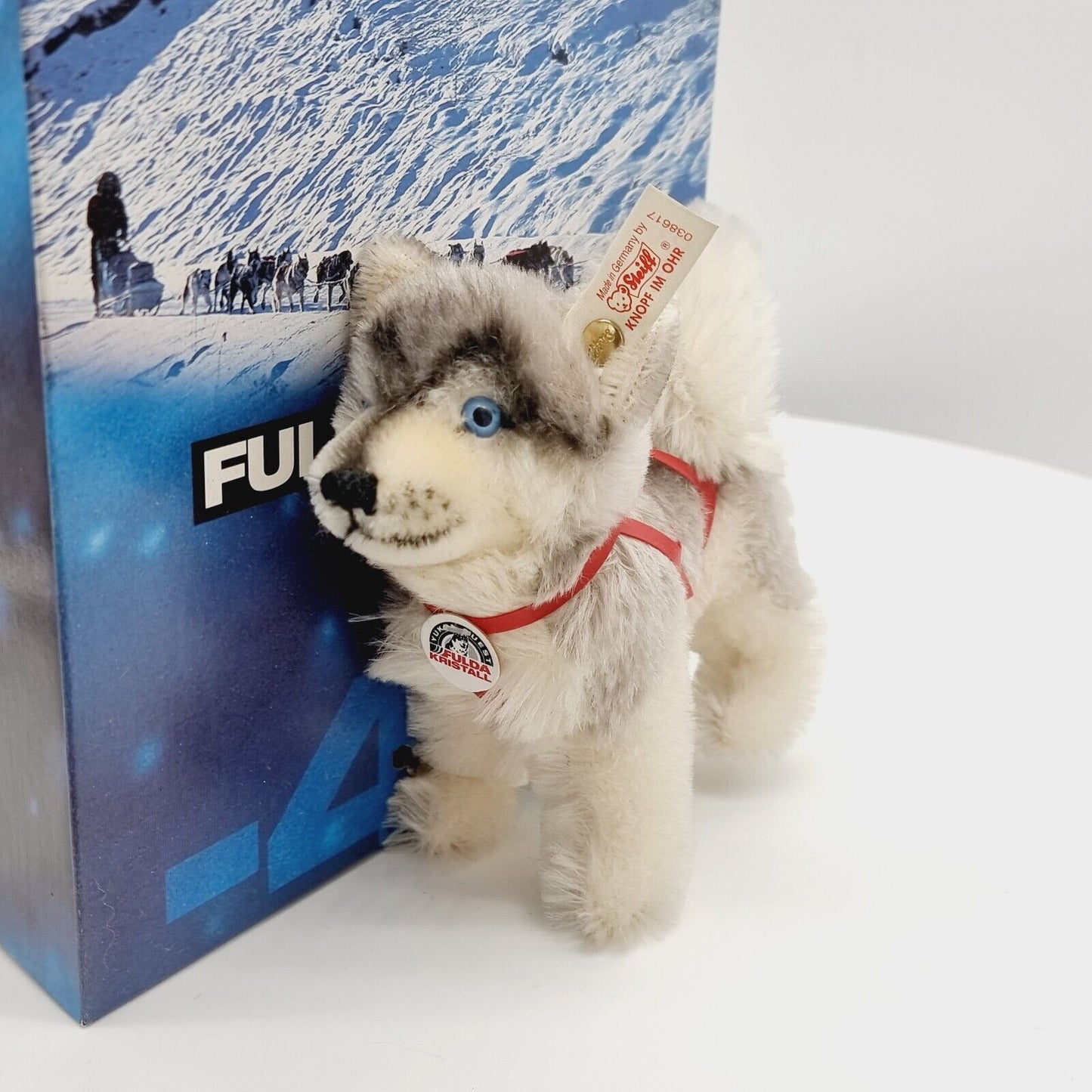 Steiff 038617 Fulda Set Edition 1998 Teil 1 Husky Schlitten Set Husky 15 cm