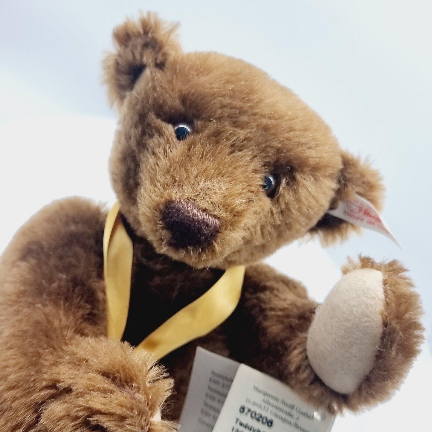 Steiff 670206 Teddybär 150 Jahre Margarete Steiff 28 cm Mohair braun