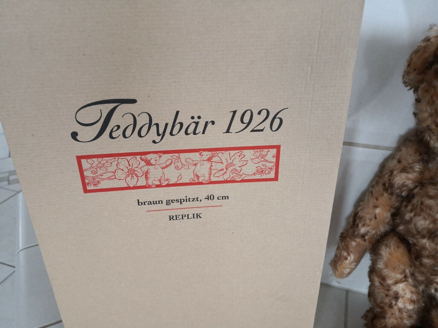 Steiff Teddybär 1926 407246 braun gespritzt 40 cm limitiert OVP Zertifikat