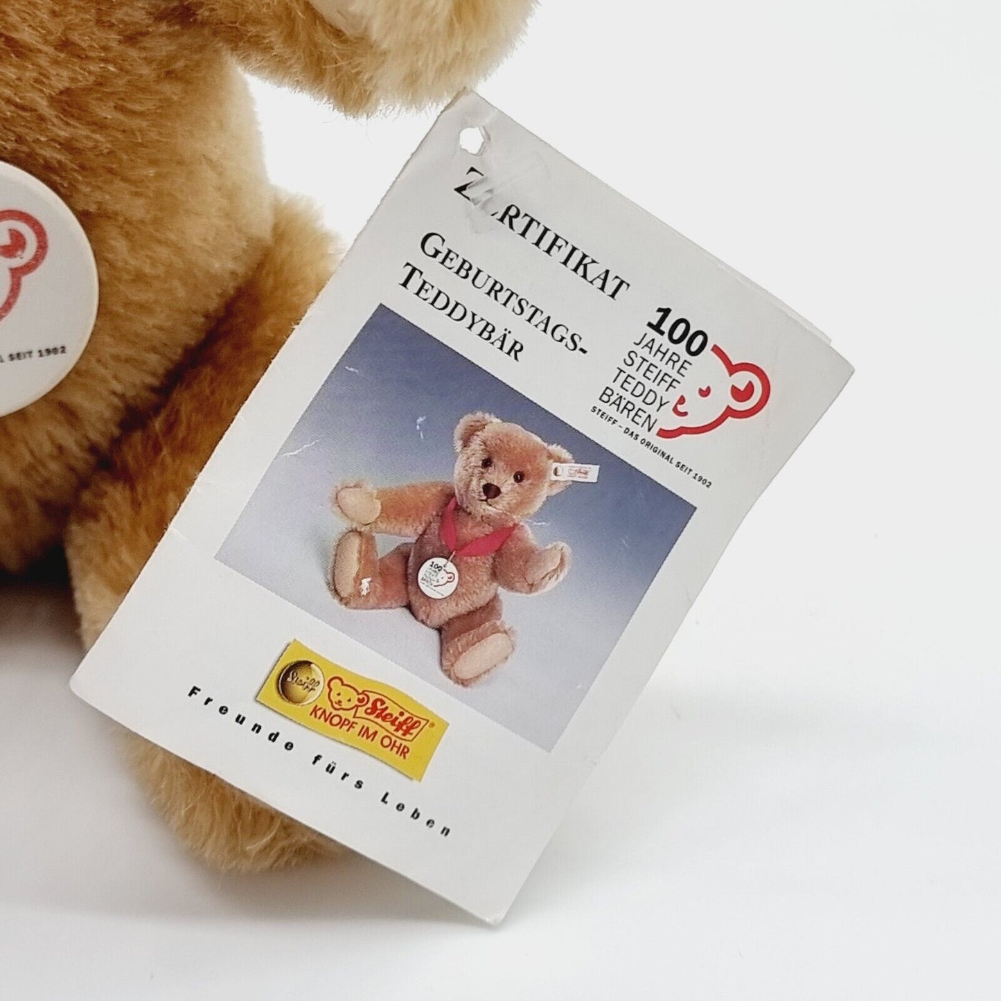 Steiff Geburtstags Teddybär Anniversary 671050 zimt 27 cm Zeitlimitierung 2002