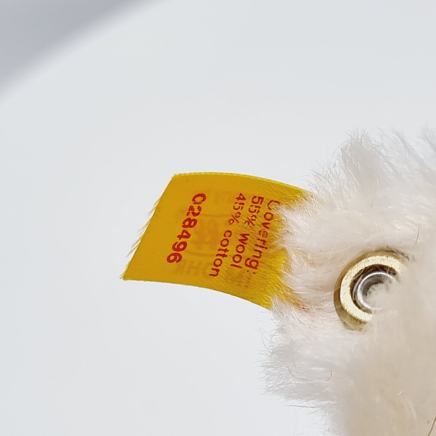 Steiff 028496 Teddybär Engelchen Mohair weiß 18 cm