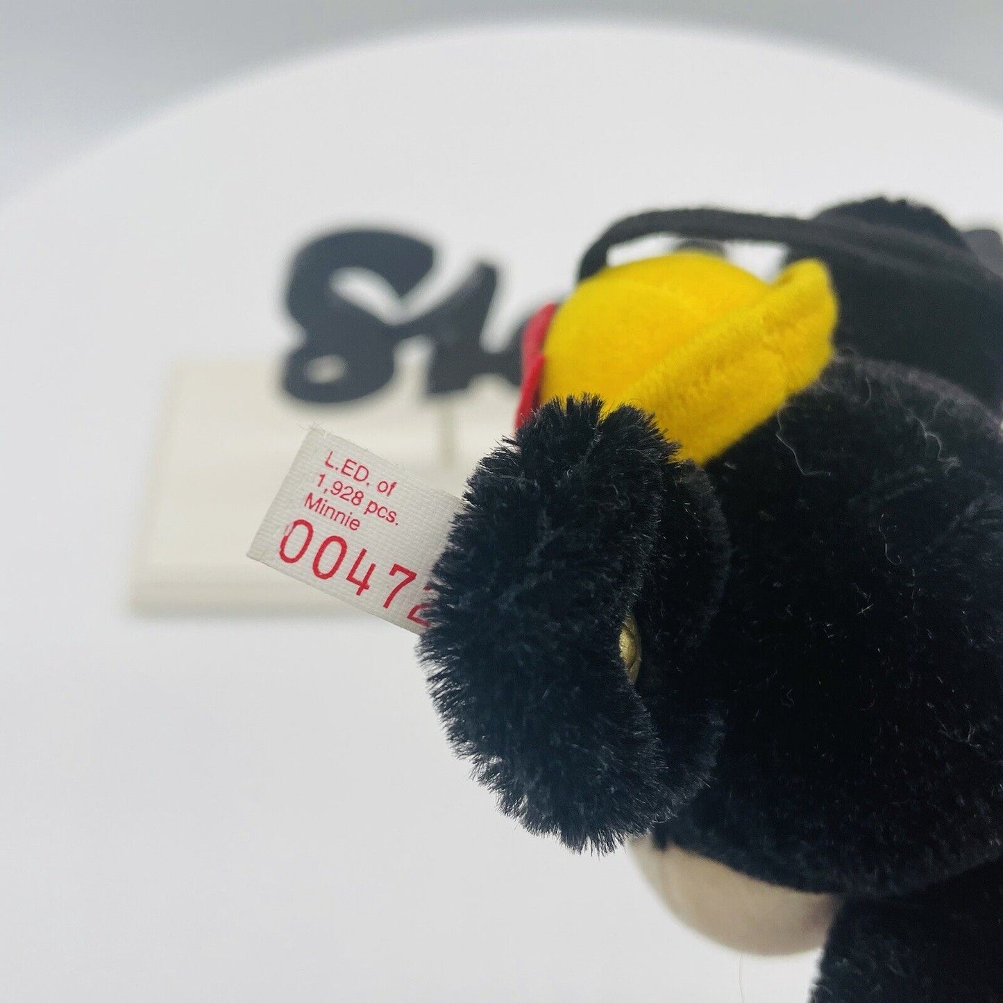 Steiff Disney Minnie Maus Ornament 651649 limitiert 1928 aus 1999 15cm Mohair