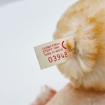 Steiff Teddybären Set Hello 2000 Good-Bye 1999 670367 22cm Mohair