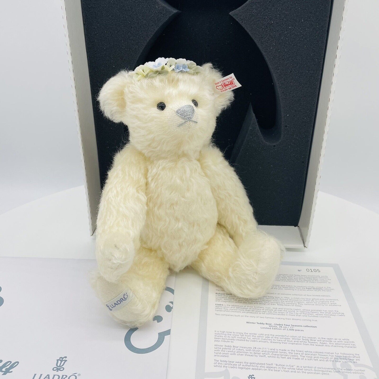 Steiff Teddybär Lladro 677052 limitiert 2000 aus 2009 28cm Mohair