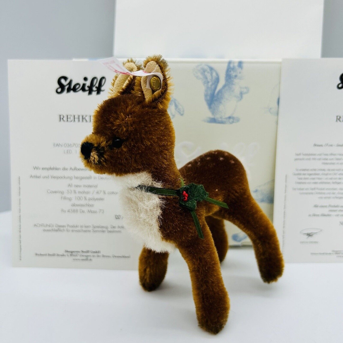 Steiff 036705 Reh Rehkitz limitiert 1500 13 cm Mohair