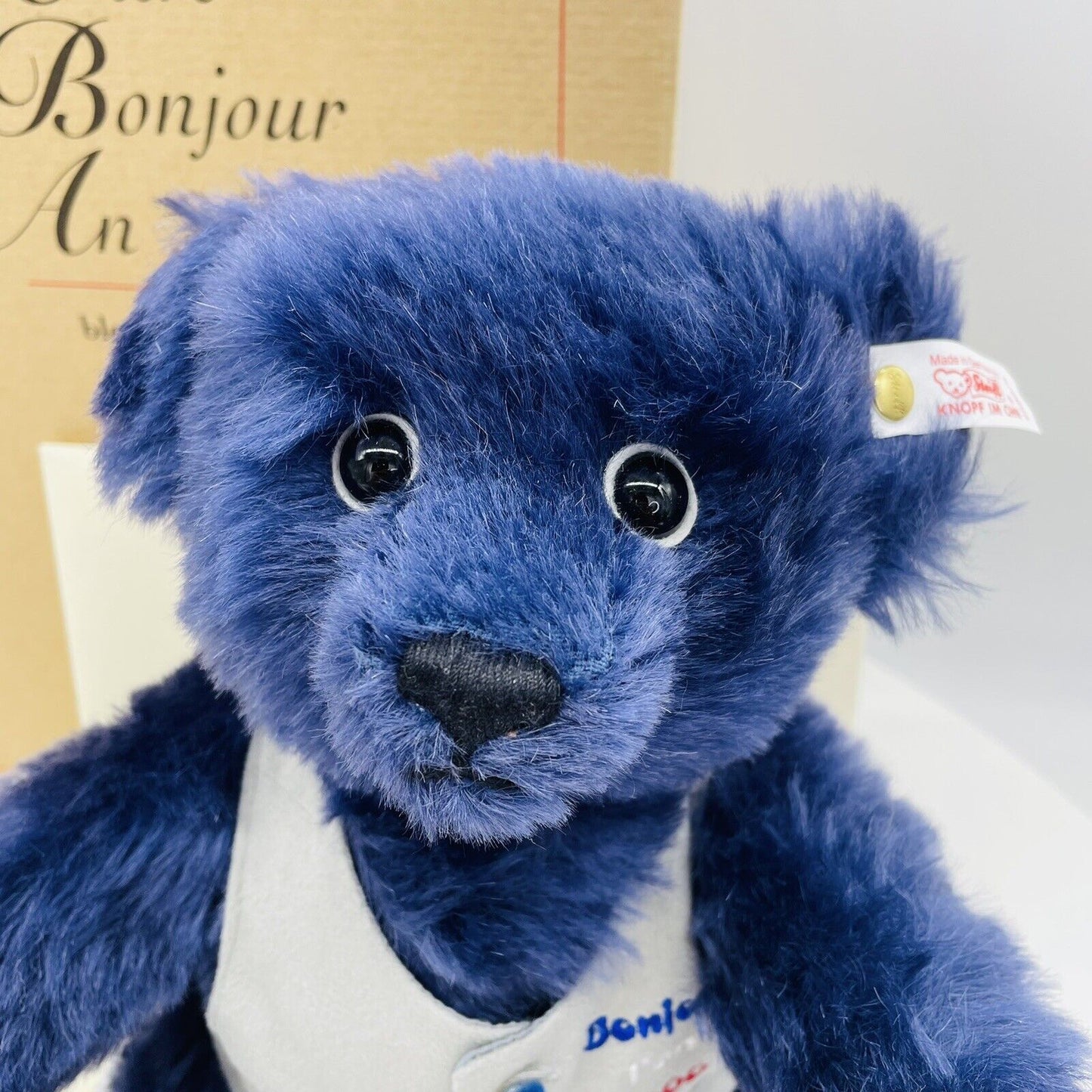 Steiff Teddybär Ours Bonjour l' An 2000 658075 limitiert 1500 aus 1999 34cm