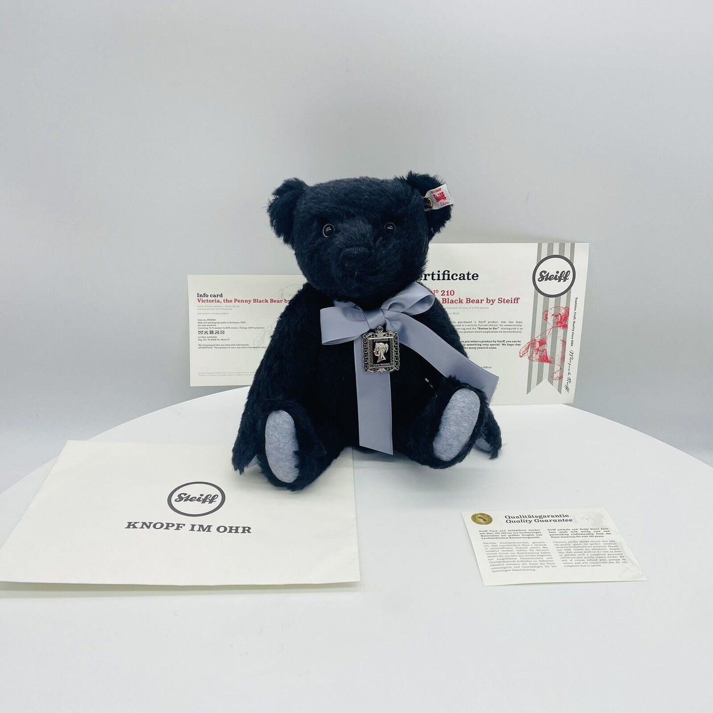 Steiff Danbury Mint Teddybär Schwarzer Einser Penny 690846 limitiert 1819