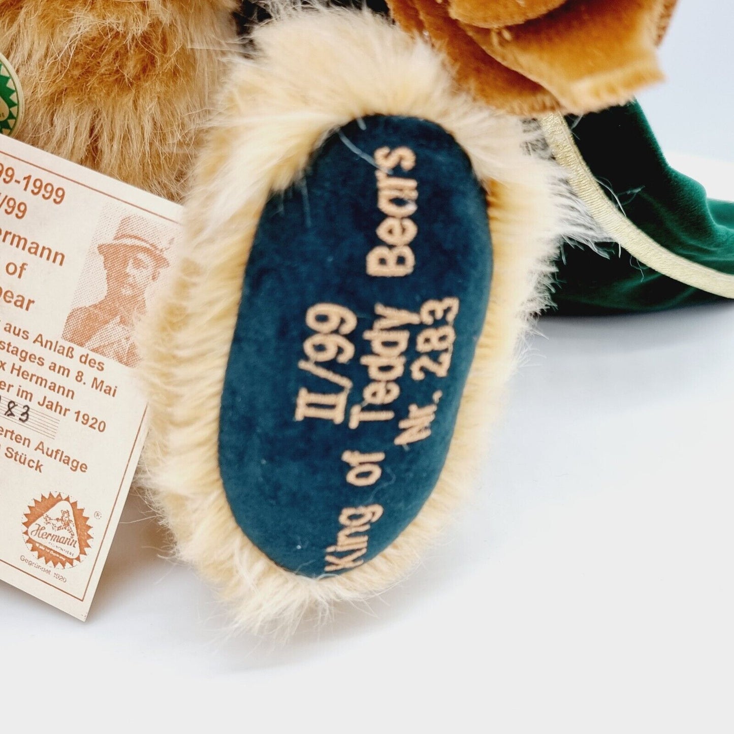 Hermann Coburg Teddybär Max Hermann König der Teddybären limitiert 1000 Mohair