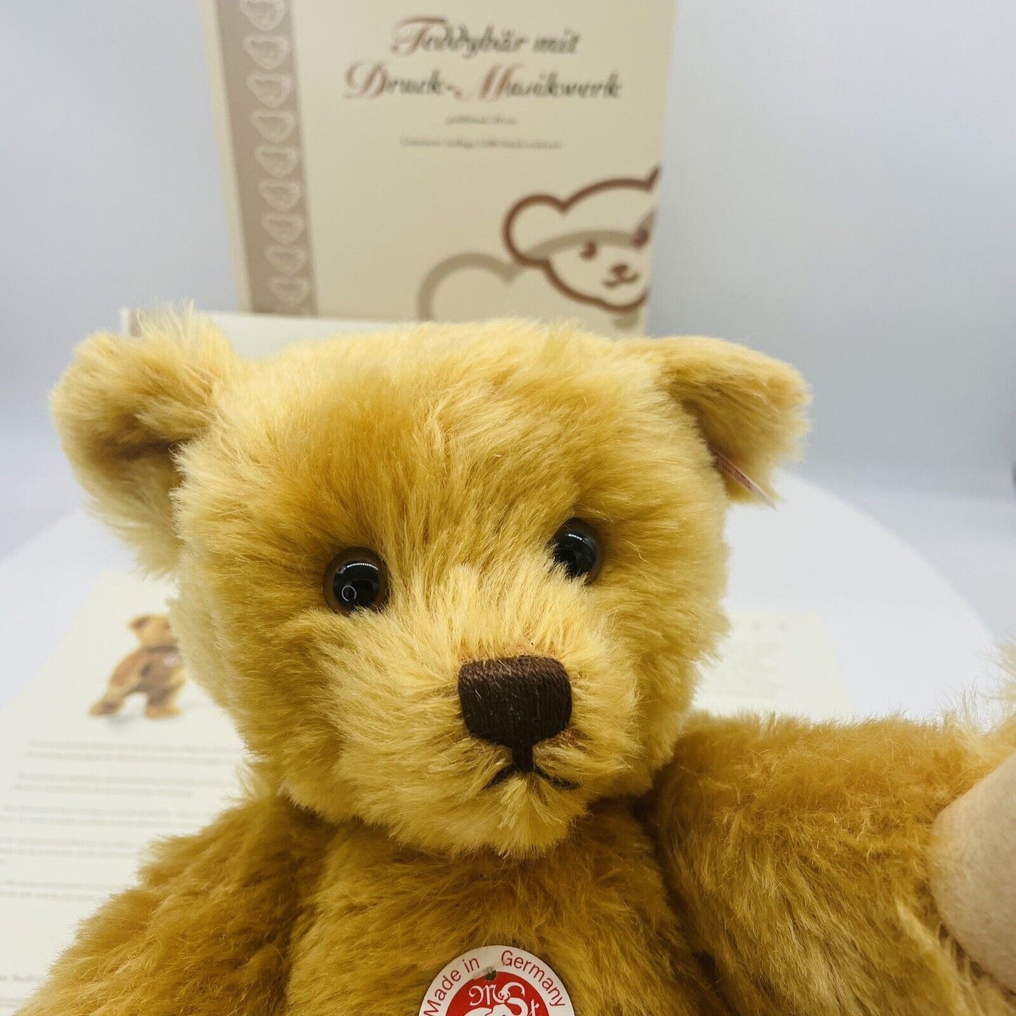 Steiff Teddybär mit Druck-Musikwerk 037160 limitiert 3000 38cm Mohair