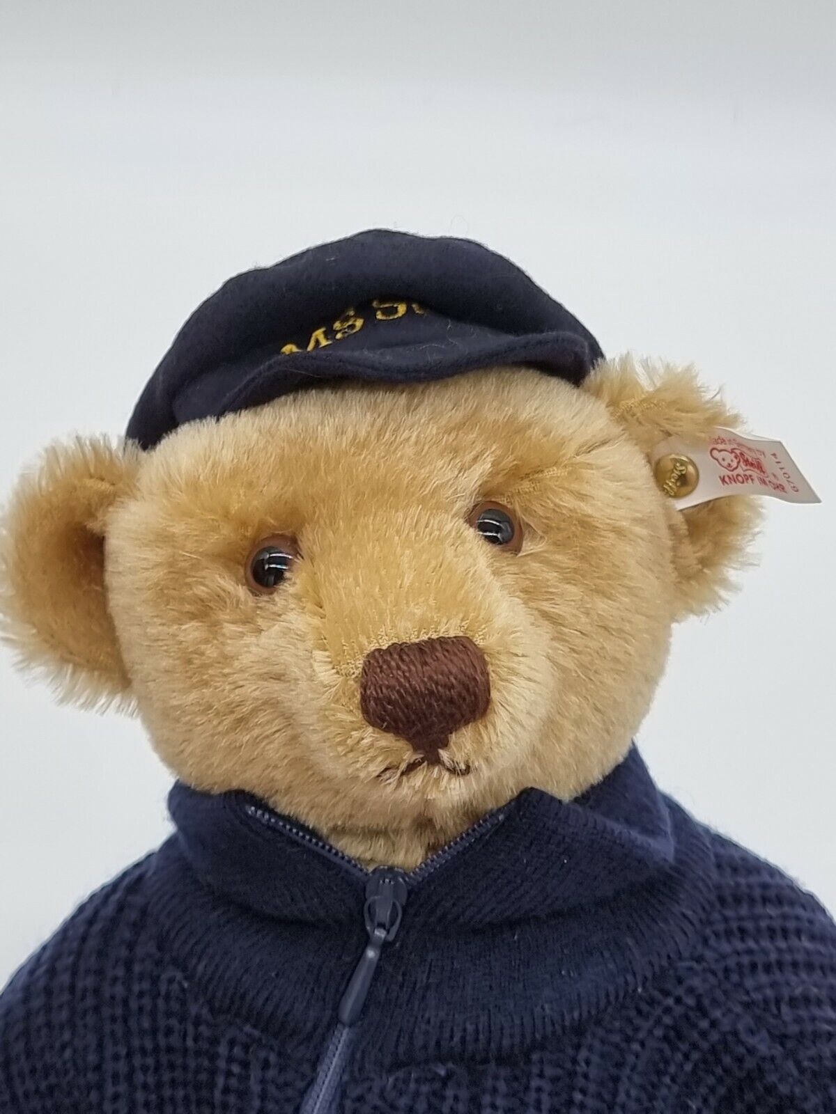 Steiff Teddybär Fischer 35 cm 1998 Zertifikat 670114 limitiert Brummstimme OVP