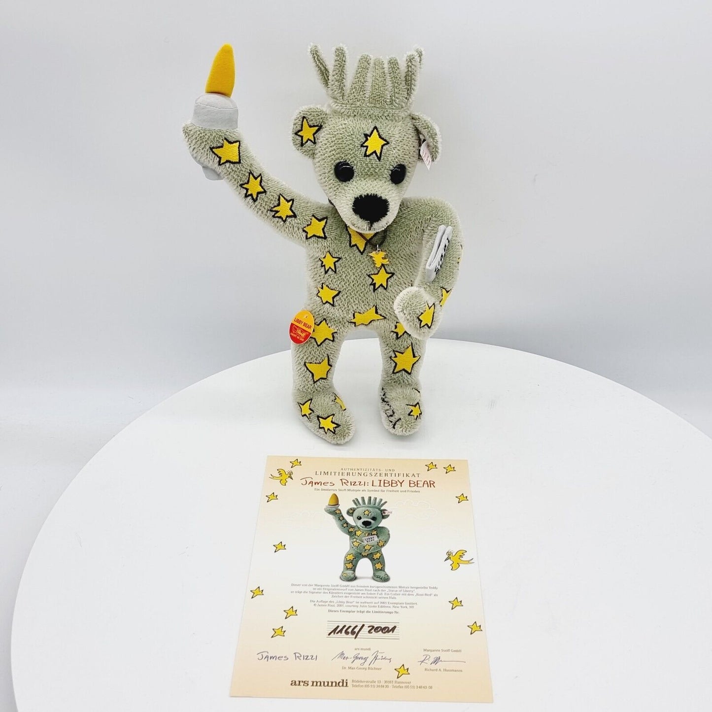 Steiff Teddybär 994975 Libby Bear für James Rizzi limitiert 2001 aus 2001