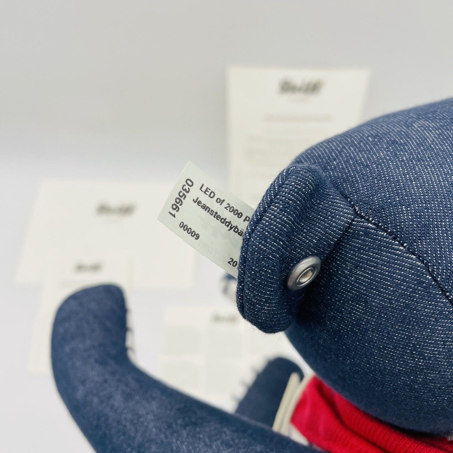 Steiff Jeansteddybär Selection 035661 limitiert 2000 aus 2012 32cm