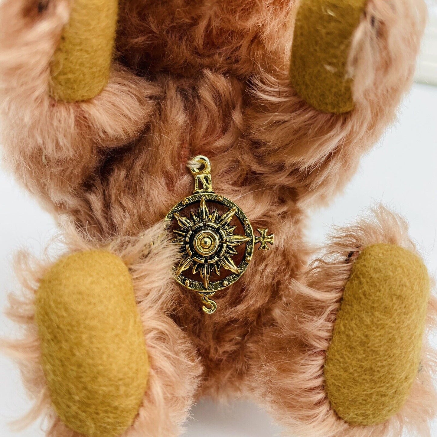 Steiff Teddybär Historische Miniatur mit Kompass 029608 16cm Mohair