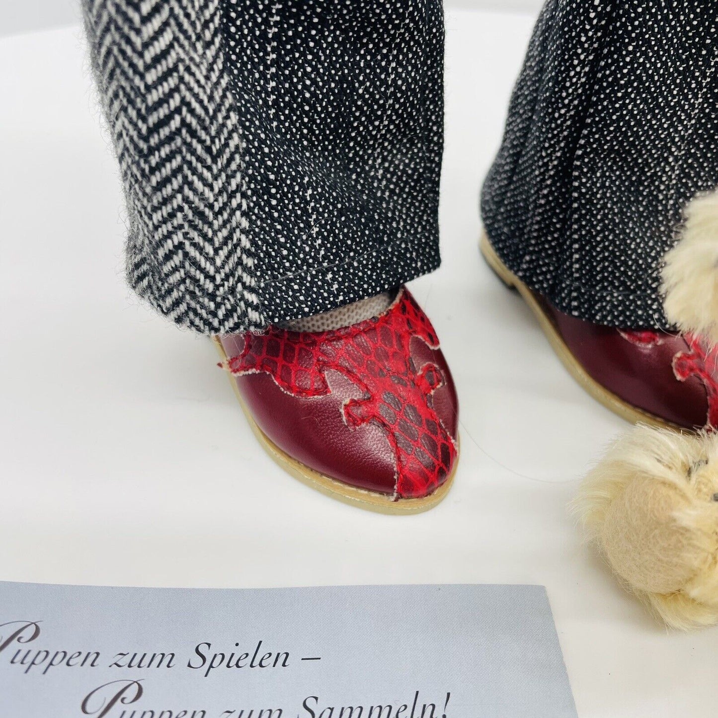 Steiff Götz Sammlerpuppe Nele mit Anton 994678 limitiert 1500 aus 2003 50cm