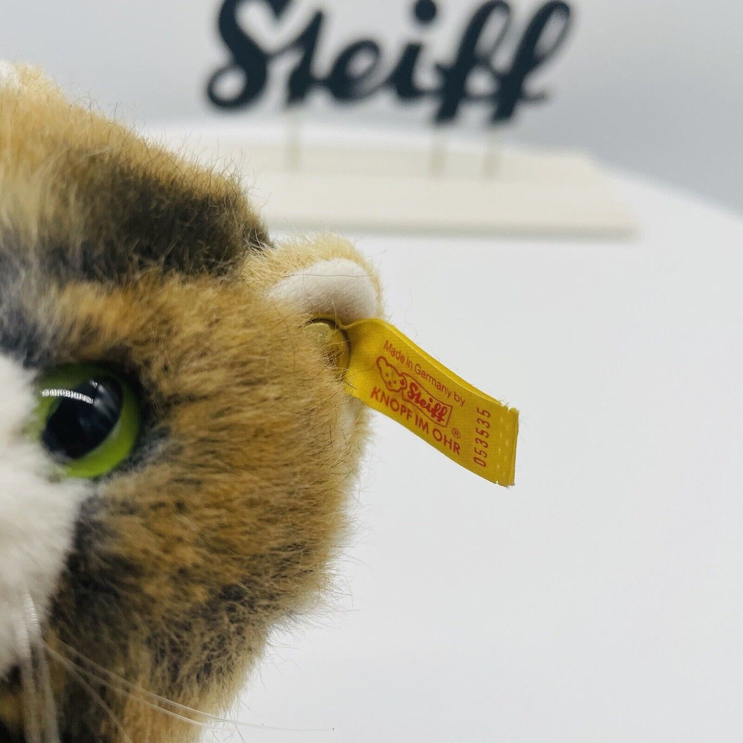 Steiff Minka Katze braun gefleckt 053511 14cm Webpelz
