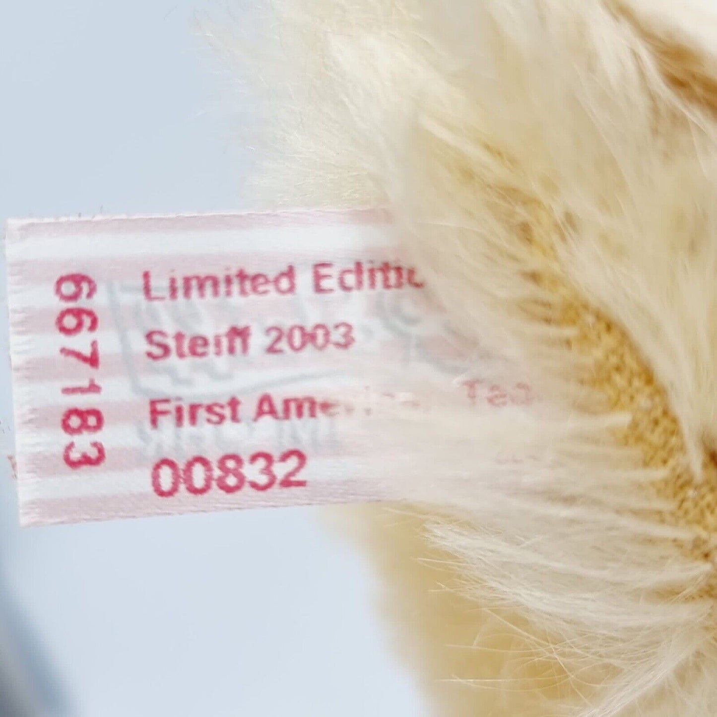 Steiff First American Teddy 667183 limitiert auf 2003 Stk.