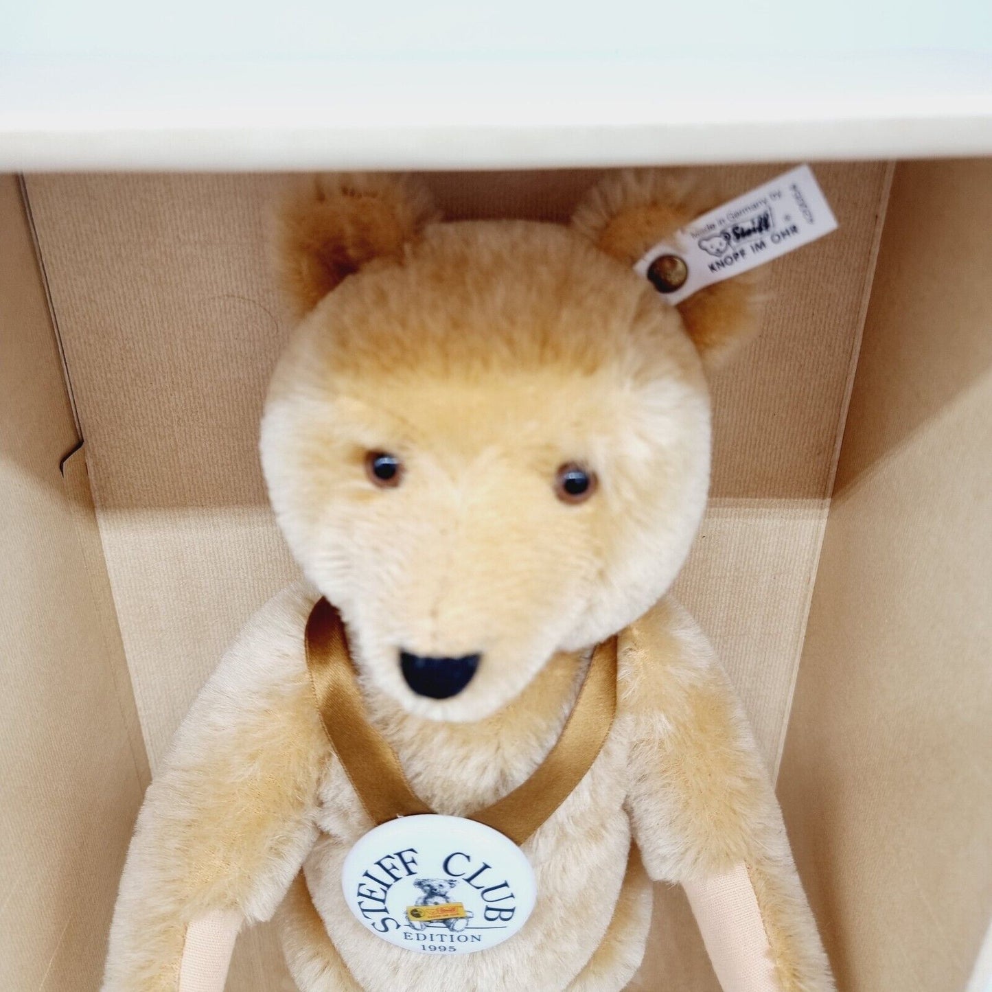 Steiff 420054 Club Edition Baby Bär blond 35cm 1995 limitiert Zertifikat