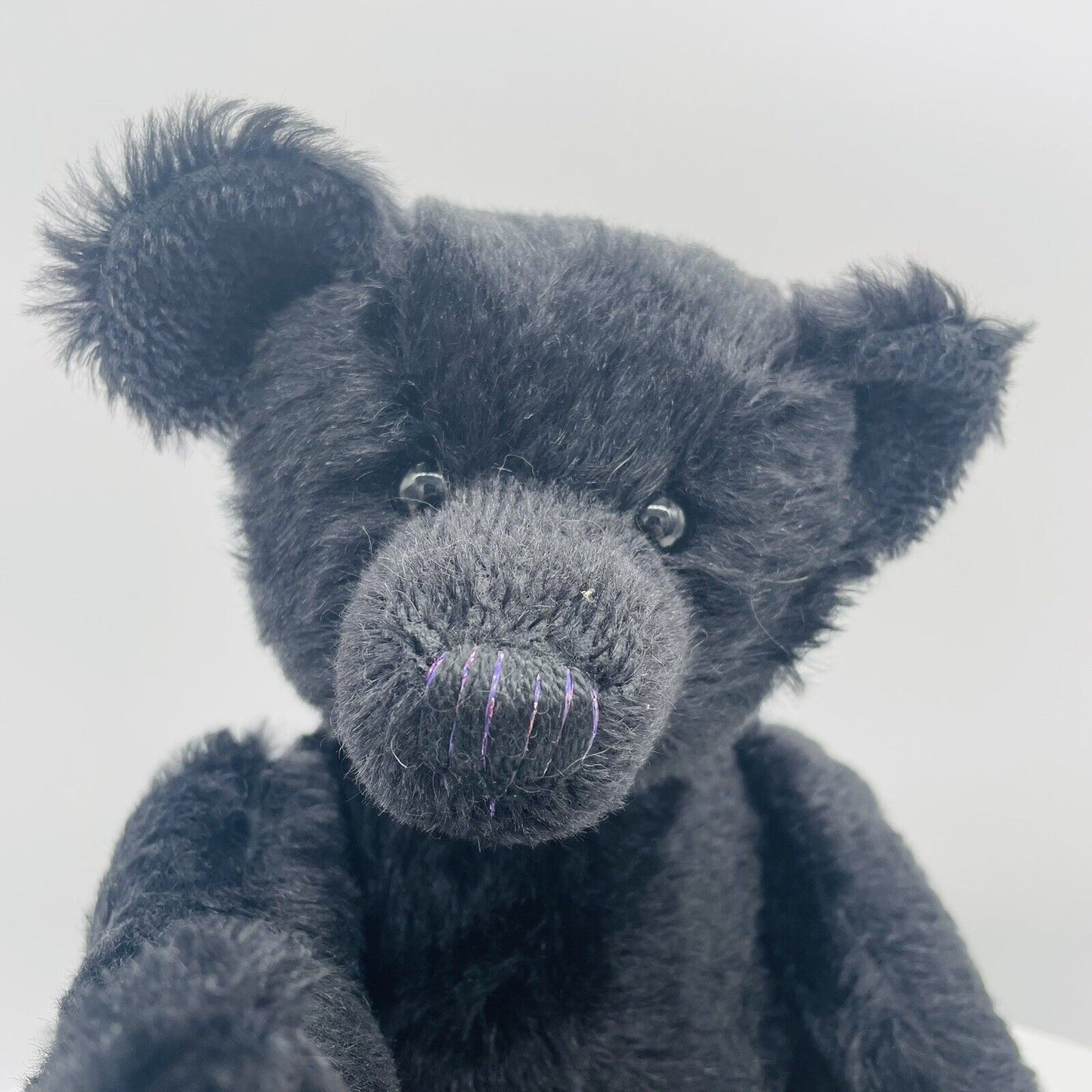 Hermann Coburg Teddybär Black Jack Werkmuster Nr. 000 41cm Mohair