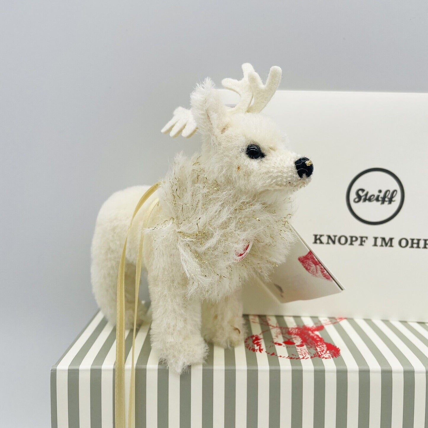 Steiff Ornament Winterrentier 006234 limitiert auf 1500 Stk. 12cm Swarovski