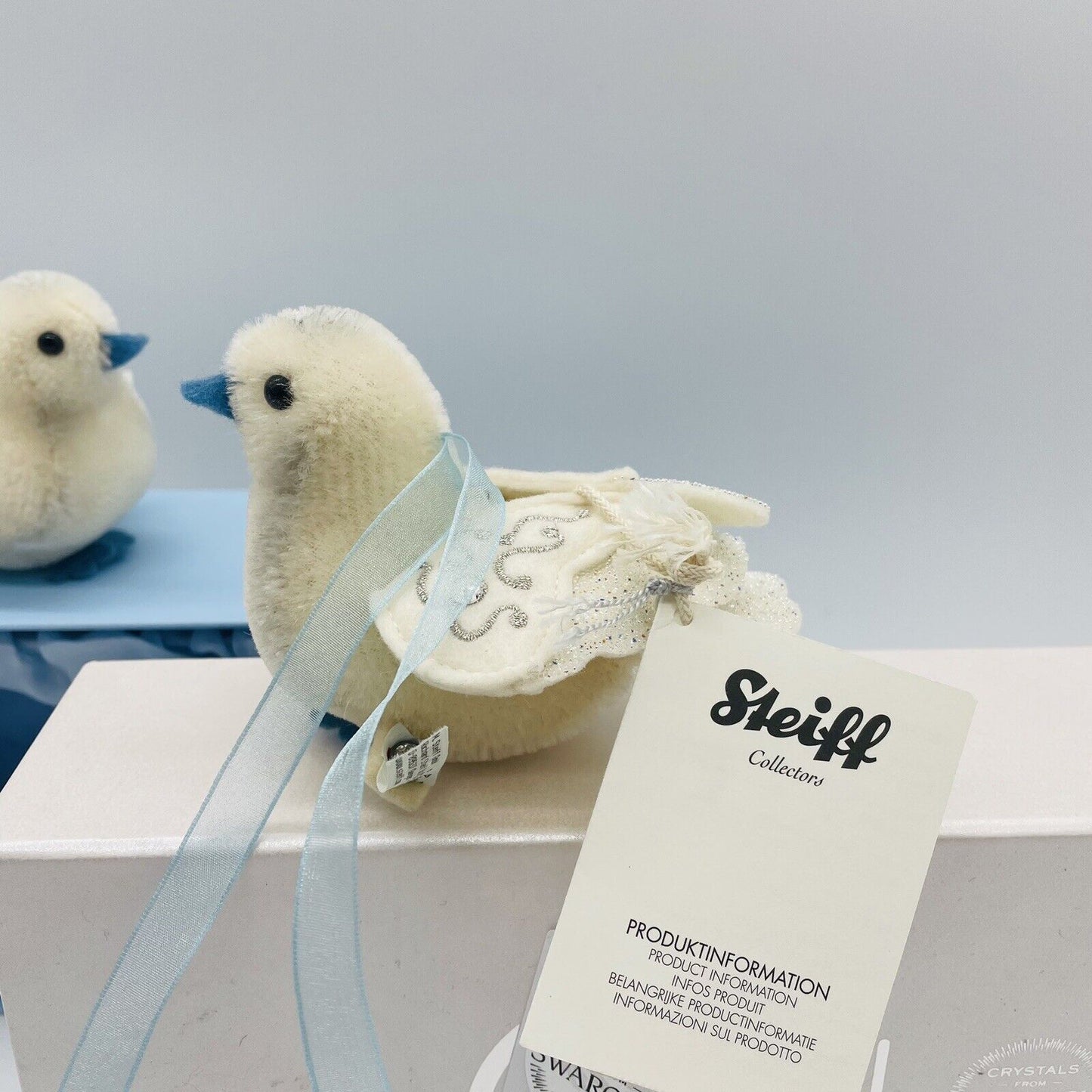 Steiff Taubenset Hochzeit 034107 mit Swarovski Kristallen