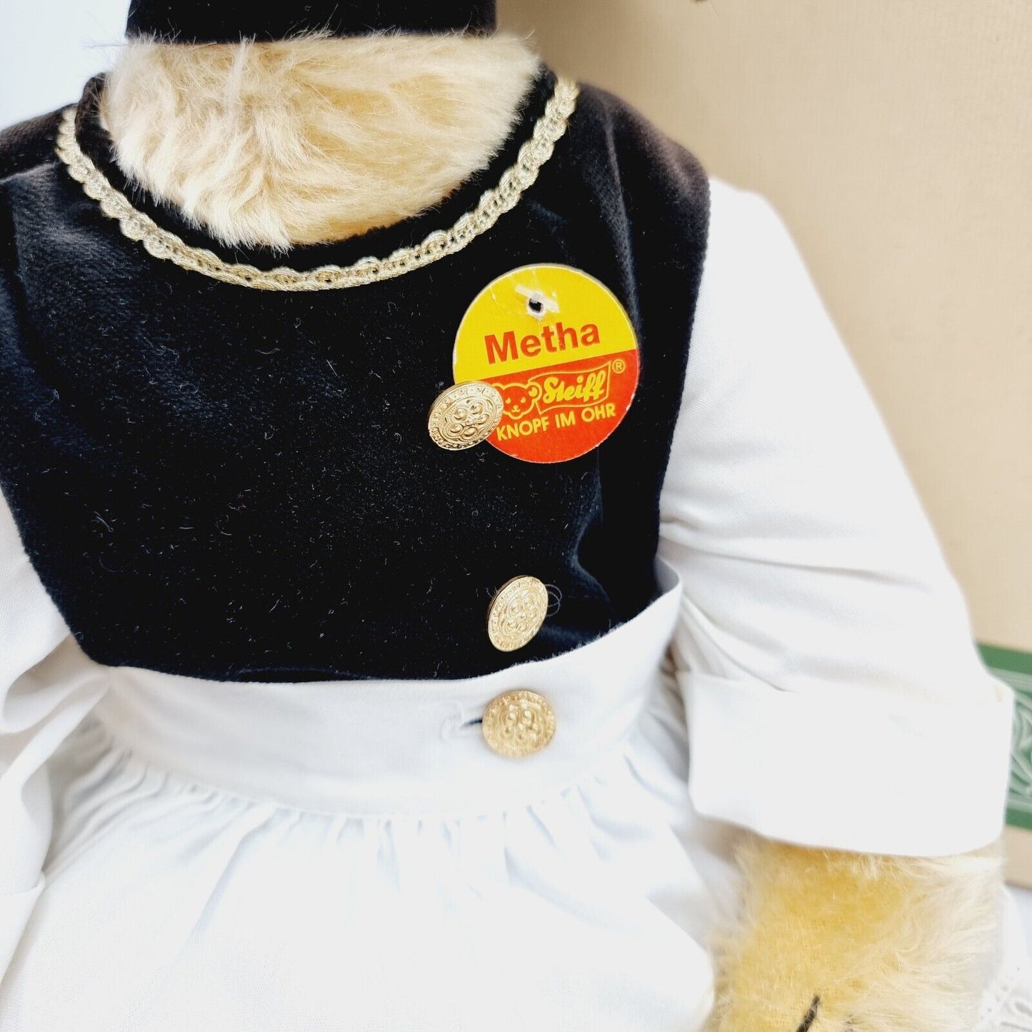 Steiff Teddybär Metha Fischerin 655210 Alsterhaus 42 cm 1996 limitiert 1500
